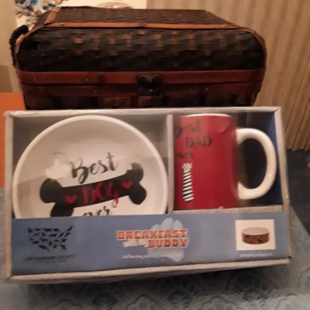 Breakfast With My Buddy Coffee Mug & Dog Bowl 2-Pc Gift Set The Humane Society